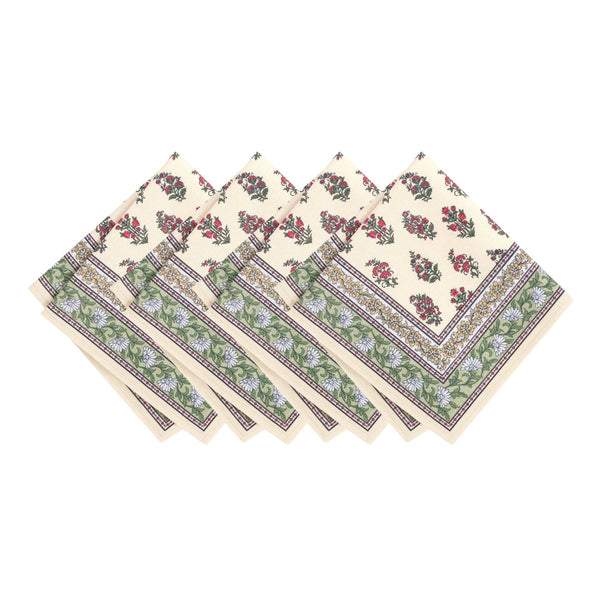 elrene Nomad Harvest Block Print Napkins Set of 4