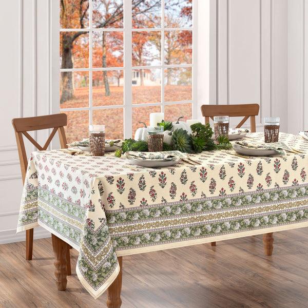 elrene Nomad Harvest Block Print Tablecloth
