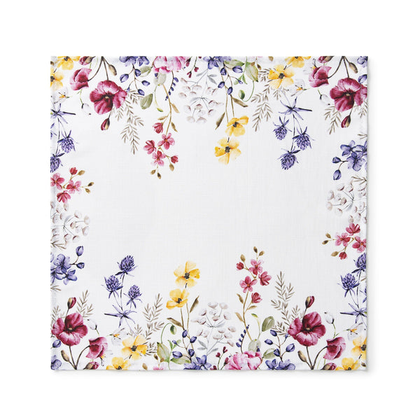 Elrene Poppy Wildflower Bordered Napkin Set Of 4