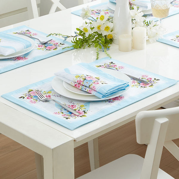 Elrene Rose Cottage Engineered Napkins Set Of 8