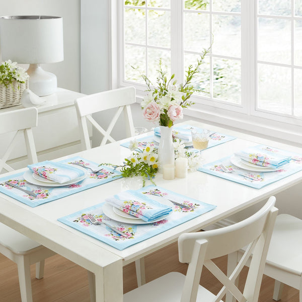 Elrene Rose Cottage Engineered Placemats Set Of 4