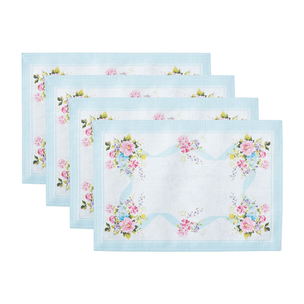 elrene Rose Cottage Engineered Placemats Set of 4