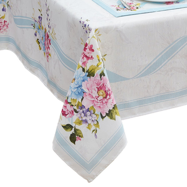 Elrene Rose Cottage Engineered Tablecloth