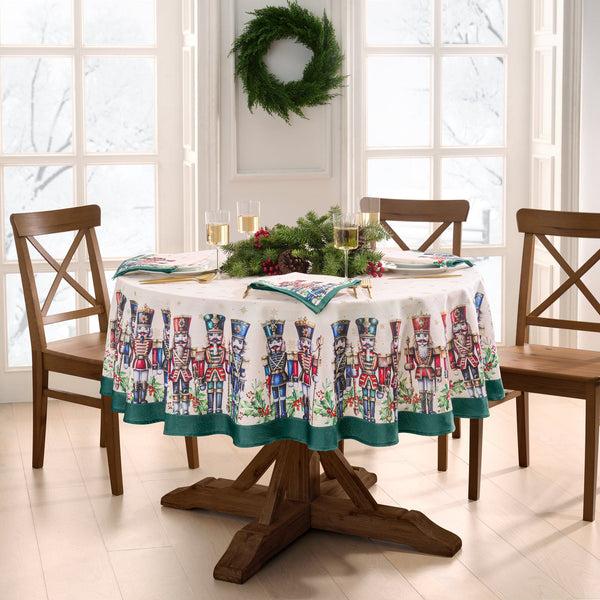Elrene Royal Nutcracker Tablecloth