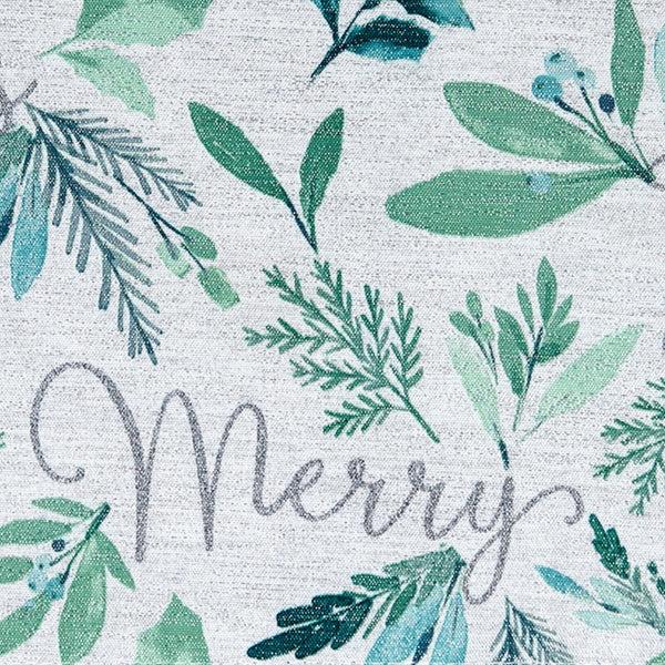 Elrene Seasons Greetings Holiday Fabric Tablecloth