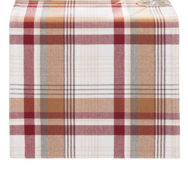 Elrene Seneca Plaid Harvest Cotton Table Runner