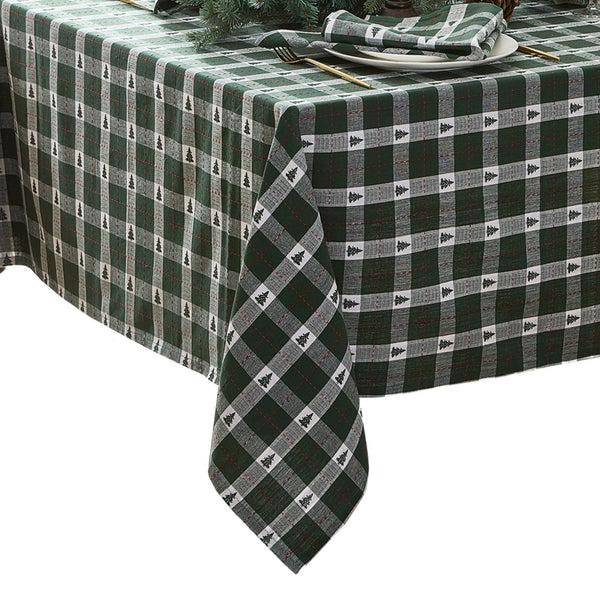 Elrene Sherwood Tree Dobby Cotton Tablecloth
