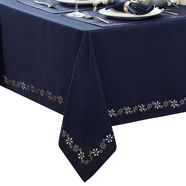 Elrene Snowflake Laser Cut Tablecloth