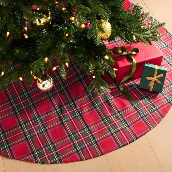 elrene Stowe Tartan Plaid Christmas Tree Skirt