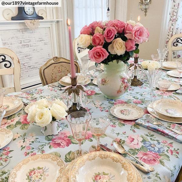 Elrene Vintage Floral Garden Tablecloth