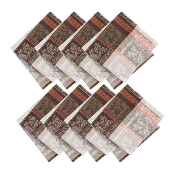 elrene Windswept Harvest Jacquard Napkin Set of 8