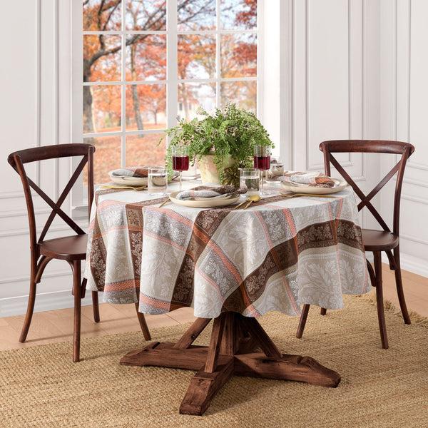 Elrene Windswept Harvest Jacquard Tablecloth