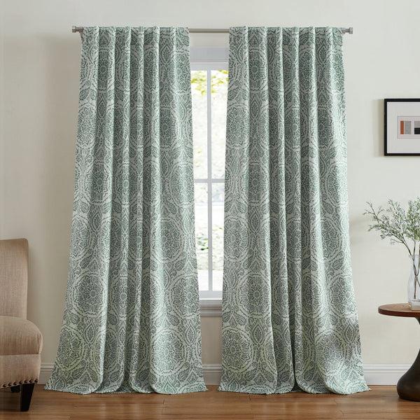 elrene Giovanni Medallion Blackout Window Curtain Panel