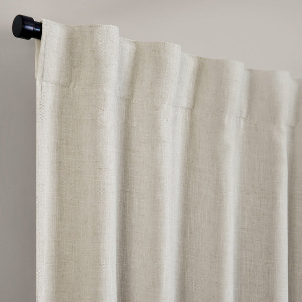 Elrene Harrow Solid Texture Blackout Window Curtain Panel
