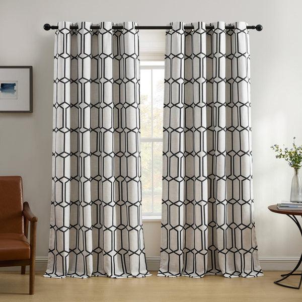 elrene Kaiden Geometric Room Darkening Window Curtain