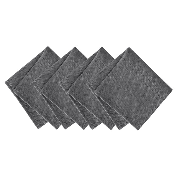 Elrene Laurel Solid Texture Water And Stain Resistant Napkins Set Of 4