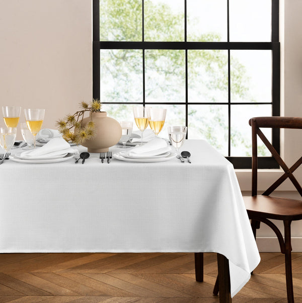 Elrene Laurel Solid Texture Water And Stain Resistant Tablecloth