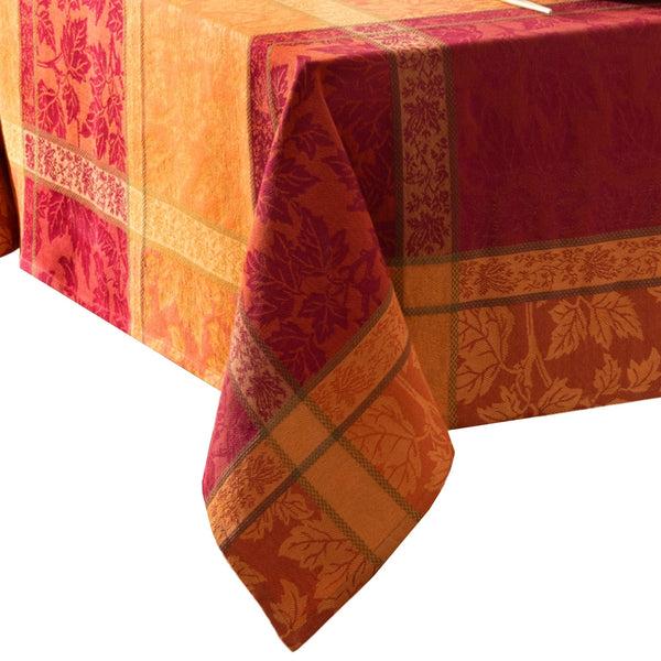Elrene Maplewood Jacquard Harvest Cotton Tablecloth