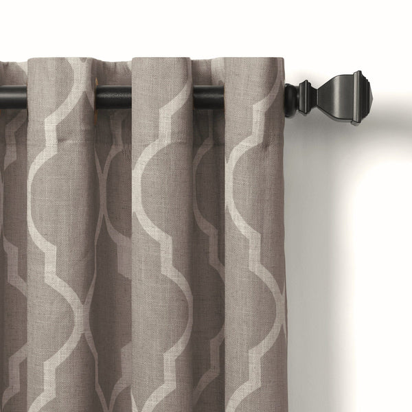 Elrene Medalia Room Darkening Geometric Window Curtain