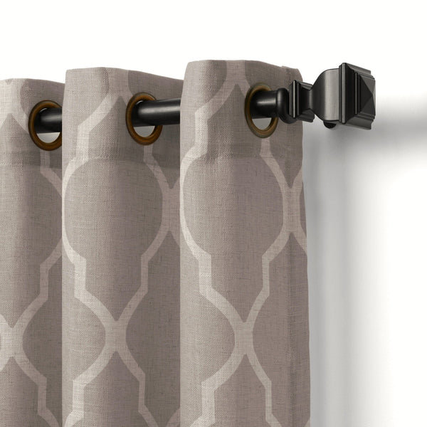 Elrene Medalia Room Darkening Geometric Window Curtain