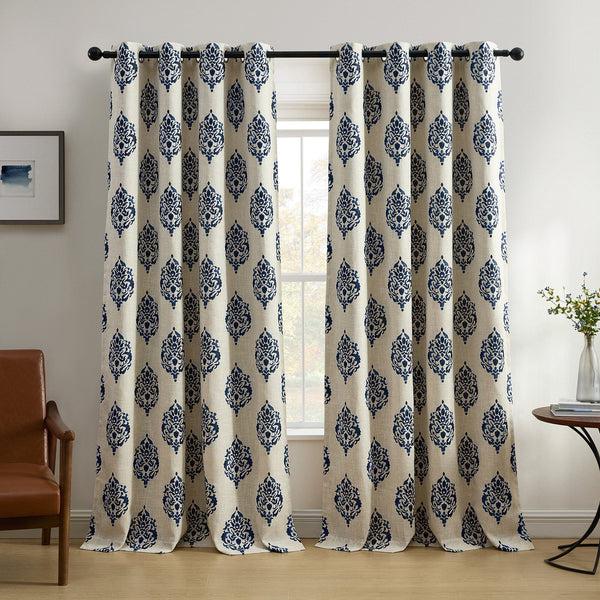 elrene Navara Medallion Room Darkening Window Curtain