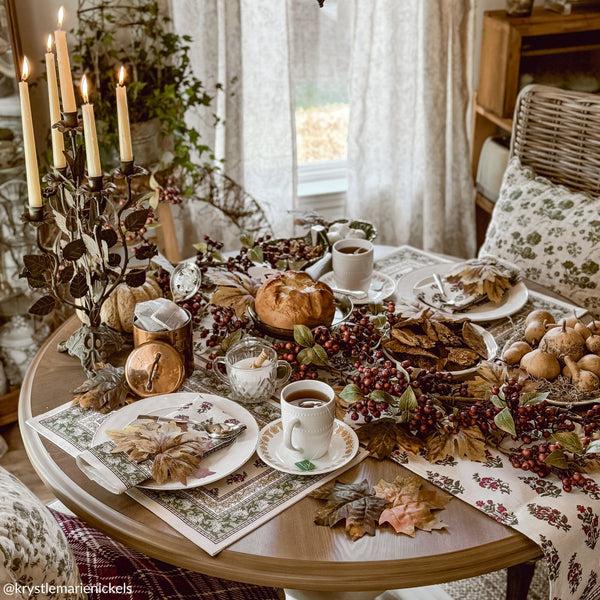 Elrene Nomad Harvest Block Print Placemats Set Of 4