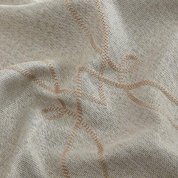 Elrene Palmetto Lattice Embroidered Blackout Window Curtain Panel Set Of 2