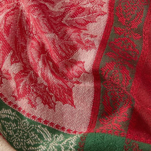 Elrene Prestige Poinsettia Jacquard Napkin Set Of 8