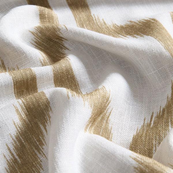 Elrene Renzo Ikat Geometric Linen Room Darkening Window Curtain