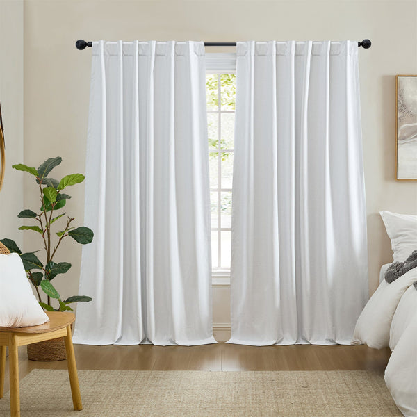 elrene Solace Max-Blackout Solid Texture Window Curtain Panel