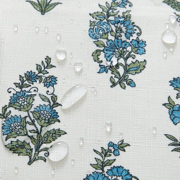 Elrene Tropez Block Print Stain & Water Resistant Indoor/Outdoor Table Runner