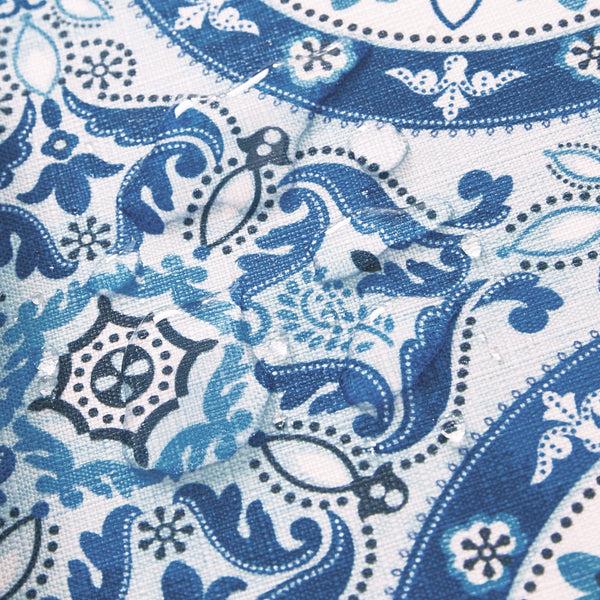 Elrene Vietri Medallion Block Print Stain & Water Resistant Indoor/Outdoor Table Runner