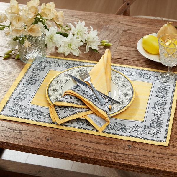 Elrene Villeroy & Boch Audun Stain And Water Resistant Placemats Set Of 4