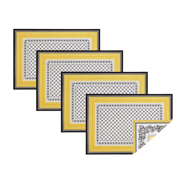 Elrene Villeroy & Boch Audun Stain And Water Resistant Placemats Set Of 4