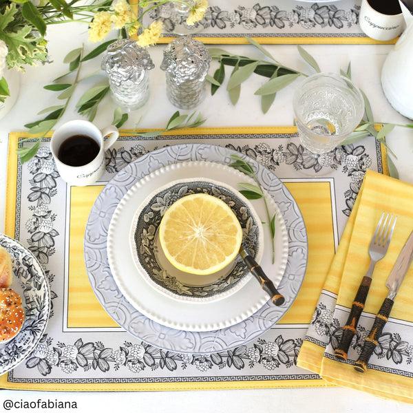 elrene Villeroy & Boch Audun Stain and Water Resistant Placemats Set of 4
