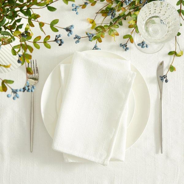 elrene Villeroy & Boch Bristow Solid Texture Napkins Set of 6