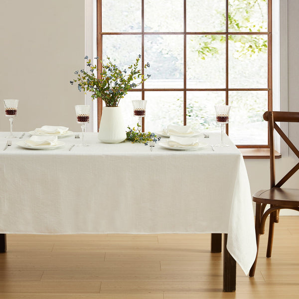 elrene Villeroy & Boch Bristow Solid Texture Tablecloth