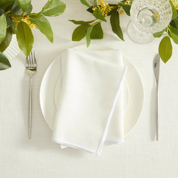 Elrene Villeroy & Boch Classic Embroidered Border Napkins Set Of 6