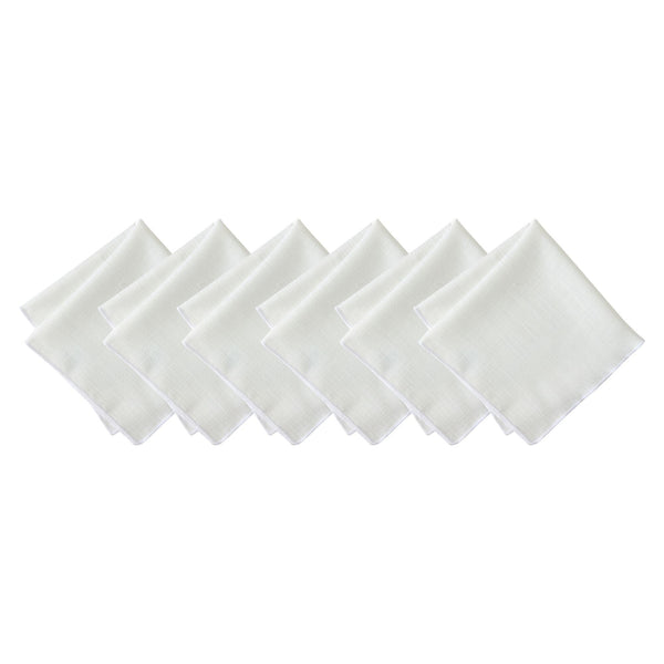 Elrene Villeroy & Boch Classic Embroidered Border Napkins Set Of 6