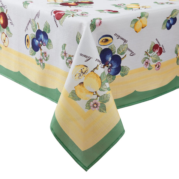 Elrene Villeroy & Boch French Garden Fleurence Stain And Water Resistant Tablecloth