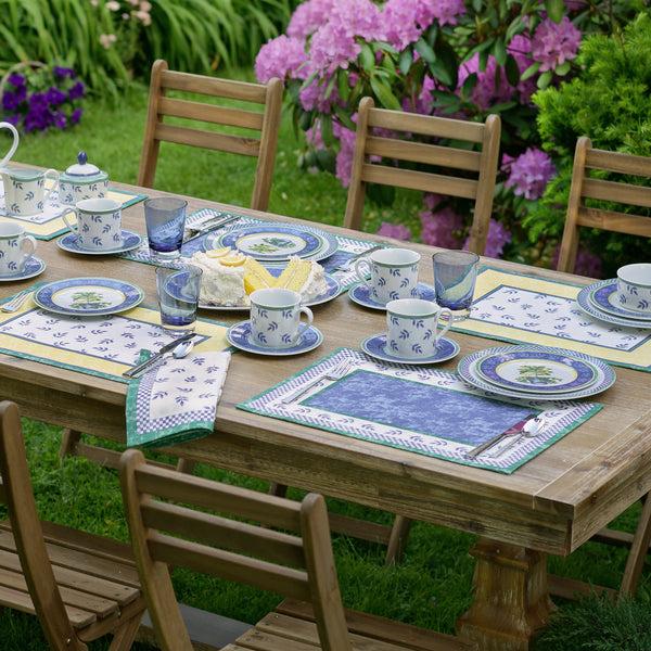 Elrene Villeroy & Boch Switch 3 Cotton Fabric Reversible Placemat 14"x20" (Set Of 4)