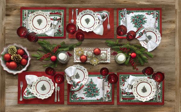 Elrene Villeroy & Boch Toy's Delight Reversible Engineered Placemat Set Of 4