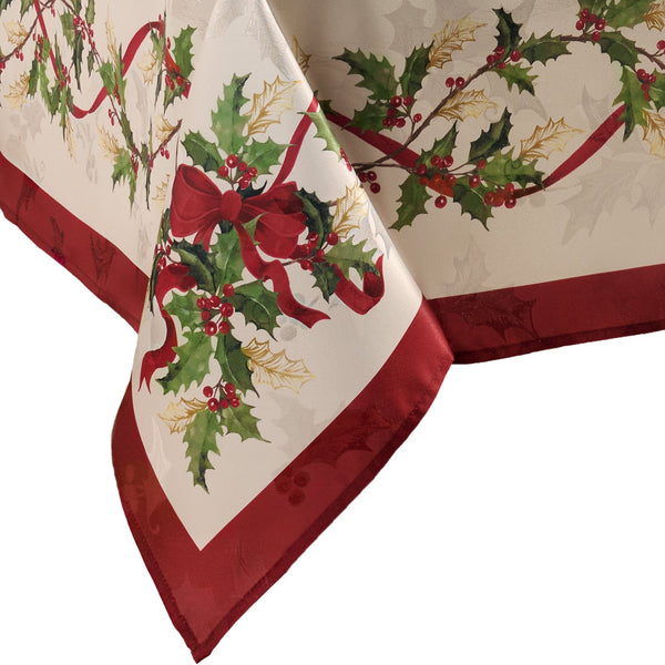 Elrene Villeroy & Boch Winter Bows & Garland Tablecloth