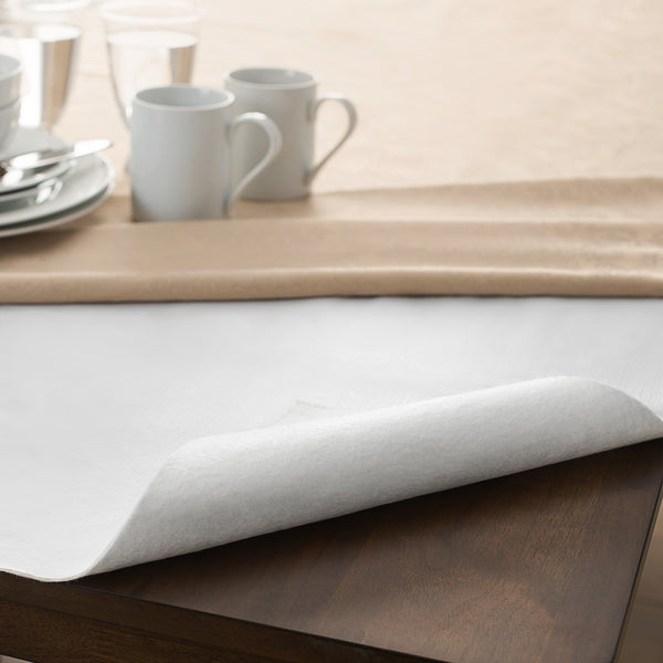 Elrene Vinyl Embossed Cushioned Table Pad Protector With Flannel Backing Cut To Fit