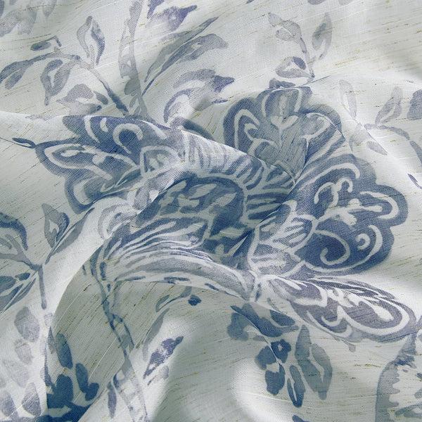 Elrene Westport Floral Tie-Top Sheer Window Curtain