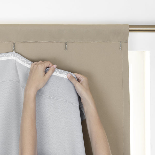 Elrene Yarnlock Technology By SunVeil Extra Wide Thermal Blackout Curtain Liner