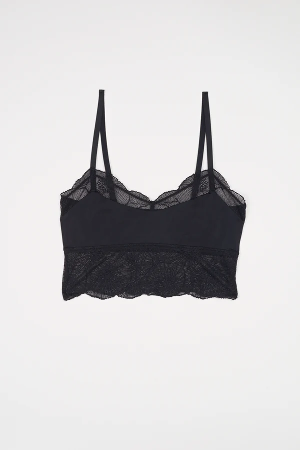 else Anemone Soft Cropped Cami | Black