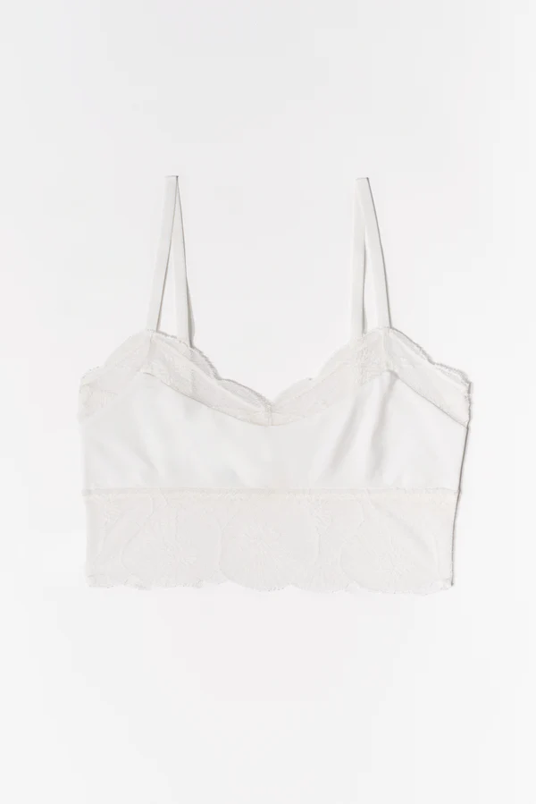 else Anemone Soft Cropped Cami | Ivory