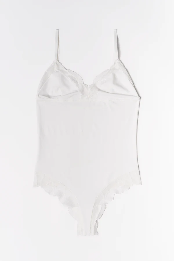 else Anemone Soft Triangle Bodysuit | Ivory