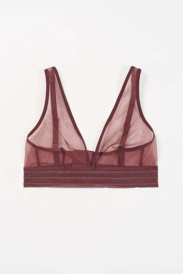 else Bare Soft Plunge Bra | Merlot